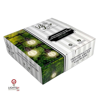 LED Patio Bulb - E26 Base - G50 Filament Bulb - Smooth – Box of 25 — view 2