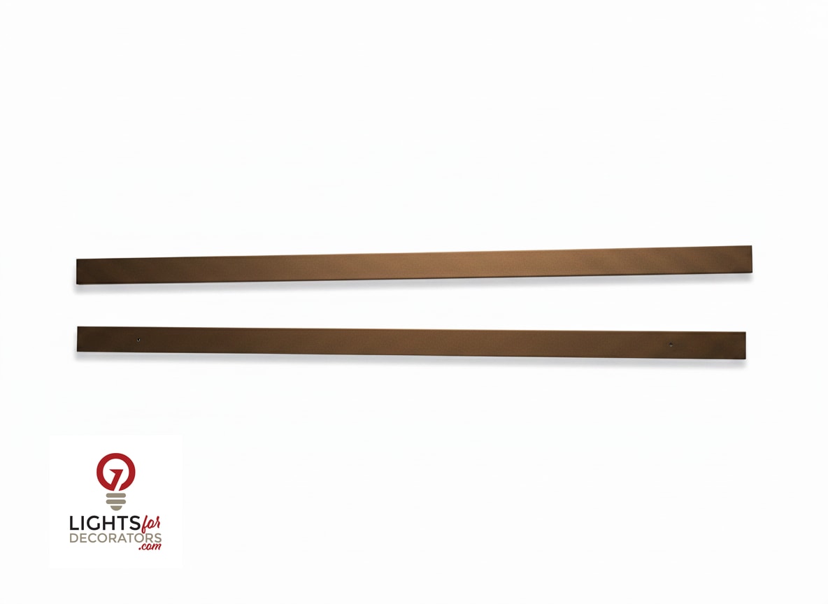 OMNI - Solid (No Holes) 2-Piece Concealment Track (40)" - 8022 Bronze