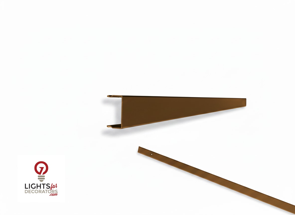 OMNI - Solid (No Holes) 2-Piece Concealment Track (40)" - 8022 Bronze
