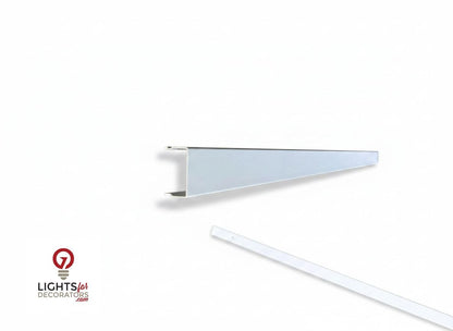 OMNI - Solid (No Holes) 2-Piece Concealment Track (40)" - 9003 Standard White