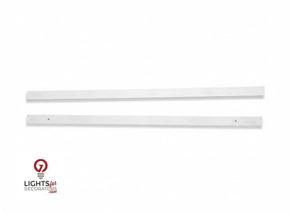 OMNI - Solid (No Holes) 2-Piece Concealment Track (40)" - 9003 Standard White
