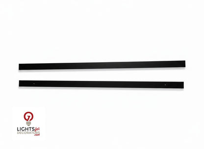 OMNI - Solid (No Holes) 2-Piece Concealment Track (40)" - 9004 Black