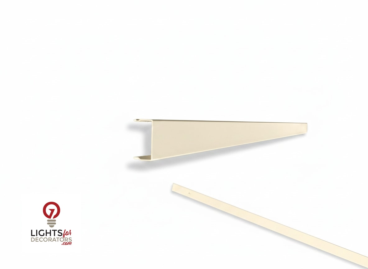 OMNI - Solid (No Holes) 2-Piece Concealment Track (40)" - 9012 Cream