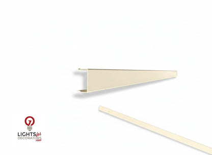 OMNI - Solid (No Holes) 2-Piece Concealment Track (40)" - 9012 Cream