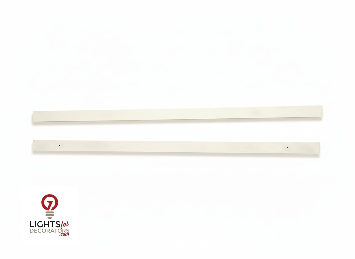 OMNI - Solid (No Holes) 2-Piece Concealment Track (40)" - 9012 Cream