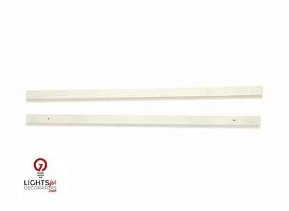 OMNI - Solid (No Holes) 2-Piece Concealment Track (40)" - 9012 Cream
