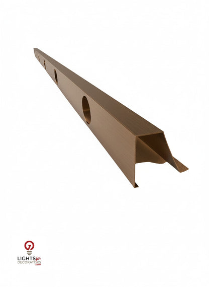 OMNI 90 Degree Parapet Track - 40" - Bronze Finished Aluminum