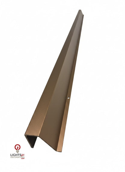 OMNI 90 Degree Parapet Track - 40" - Bronze Finished Aluminum