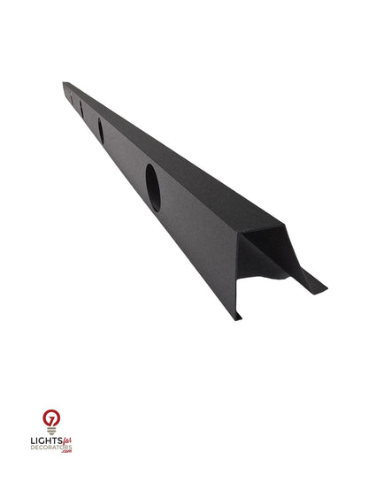 OMNI 90 Degree Parapet Track - 40" - Black Aluminum