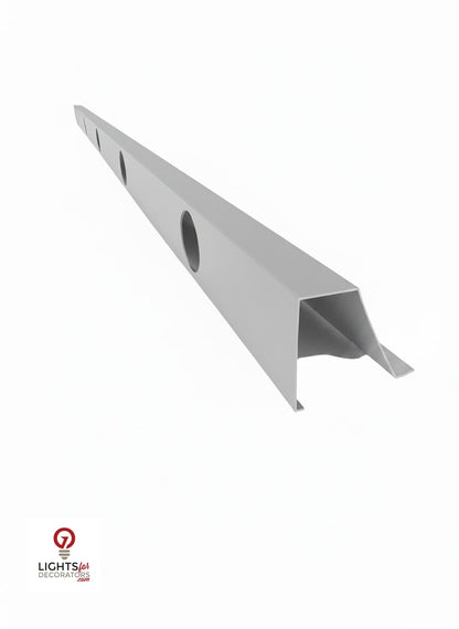 OMNI 90 Degree Parapet Track - 40" - Gray Aluminum