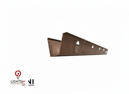 OMNI 35 Degree Angled Parapet Track - 40" - Bronze Finished Aluminum