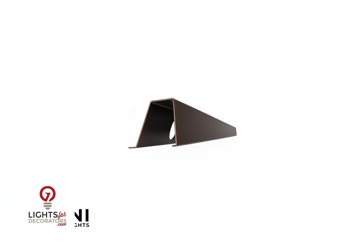 OMNI 35 Degree Angled Parapet Track - 40" - Bronze Finished Aluminum
