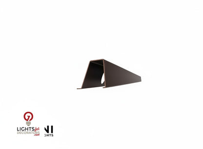 OMNI 35 Degree Angled Parapet Track - 40" - Bronze Finished Aluminum