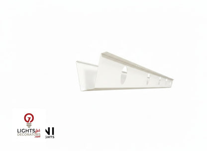 OMNI 35 Degree Angled Parapet Track - 40" - White Aluminum