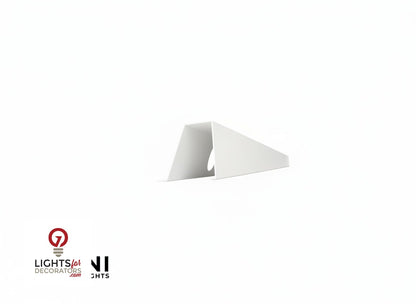 OMNI 35 Degree Angled Parapet Track - 40" - White Aluminum