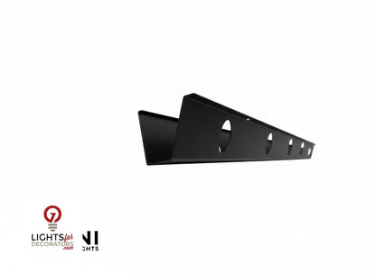 OMNI 35 Degree Angled Parapet Track - 40" - Black Aluminum