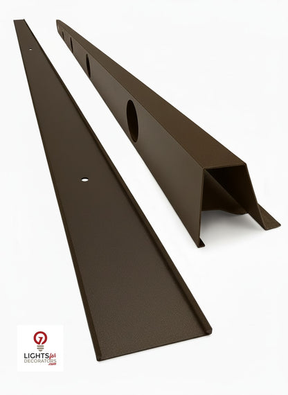 OMNI 90 Degree Parapet Track - 2 Piece - 40" - Dark Brown