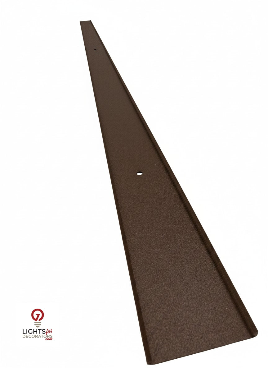 OMNI 90 Degree Parapet Track - 2 Piece - 40" - Dark Brown