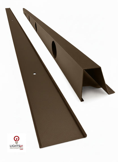 OMNI 90 Degree Parapet Track - 2 Piece - 40" - Bronze Finished Aluminum