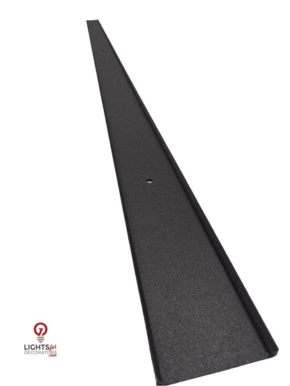 OMNI 90 Degree Parapet Track - 2 Piece - 40" - Black Aluminum