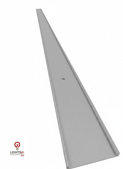 OMNI 90 Degree Parapet Track - 2 Piece - 40" - Grey Aluminum