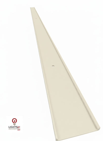 OMNI 90 Degree Parapet Track - 2 piece - 40" - Cream Aluminum