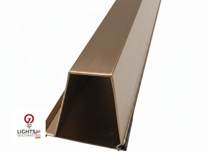 OMNI Parapet Track- Angled Output - 2 Piece - 35° - Bronze Finished Aluminum