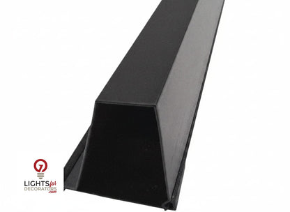 OMNI Parapet Track- Angled Output - 2 Piece - 35° - Black Aluminum