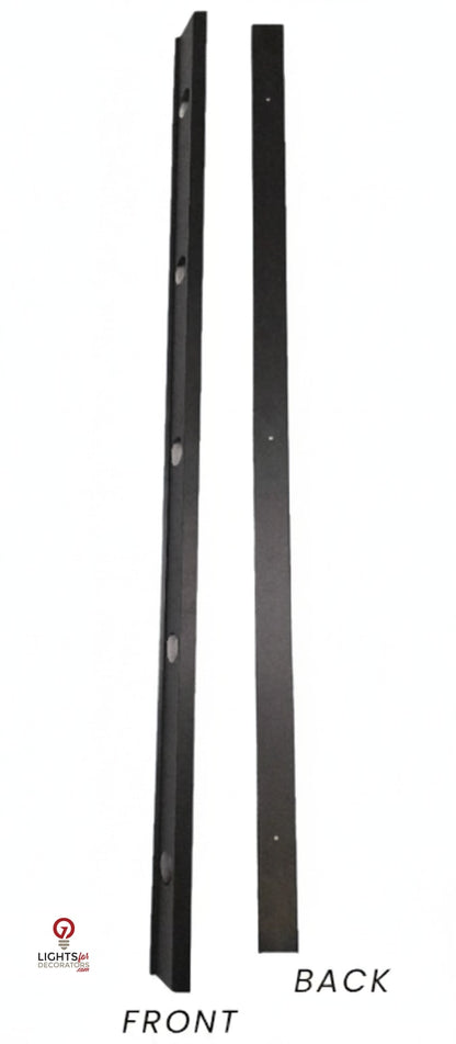 OMNI Parapet Track- Angled Output - 2 Piece - 35° - Black Aluminum