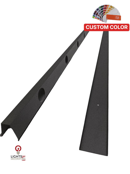 OMNI Parapet Track- Angled Output - 2 Piece - 35° - Custom Color