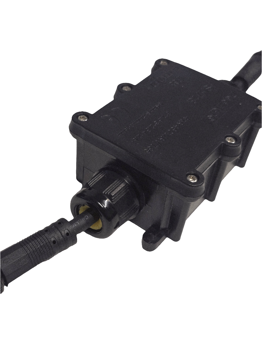 OMNI RGB - Direct Burial Data Booster inside of a waterproof Box