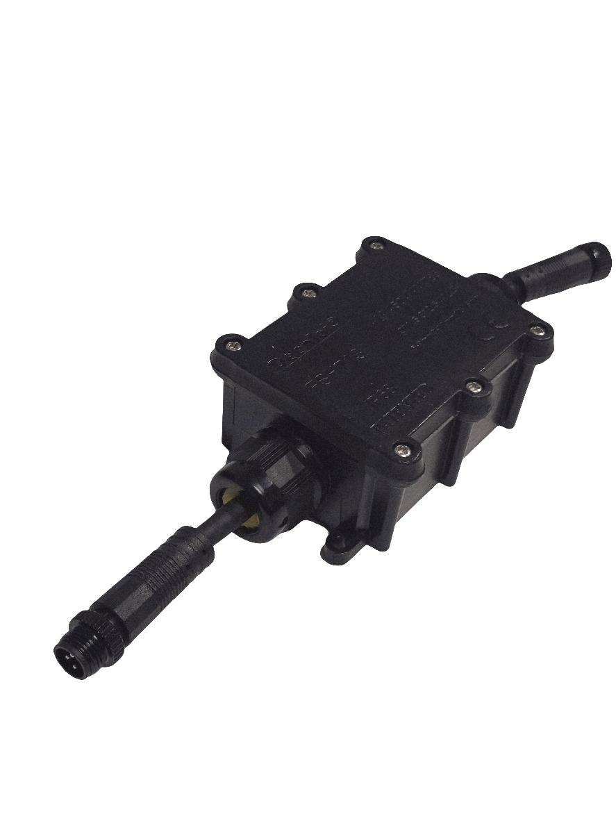 OMNI RGB - Direct Burial Data Booster inside of a waterproof Box