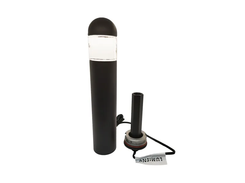 Lumien Modular Rounded Top Bollard Path / Area Light - Black - Aluminum