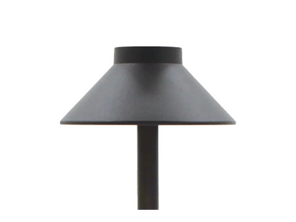 Lumien Integrated LED Flat Top Dome Hat Path / Area Light - Black Aluminum (4 Watt, 2700K) — view 2