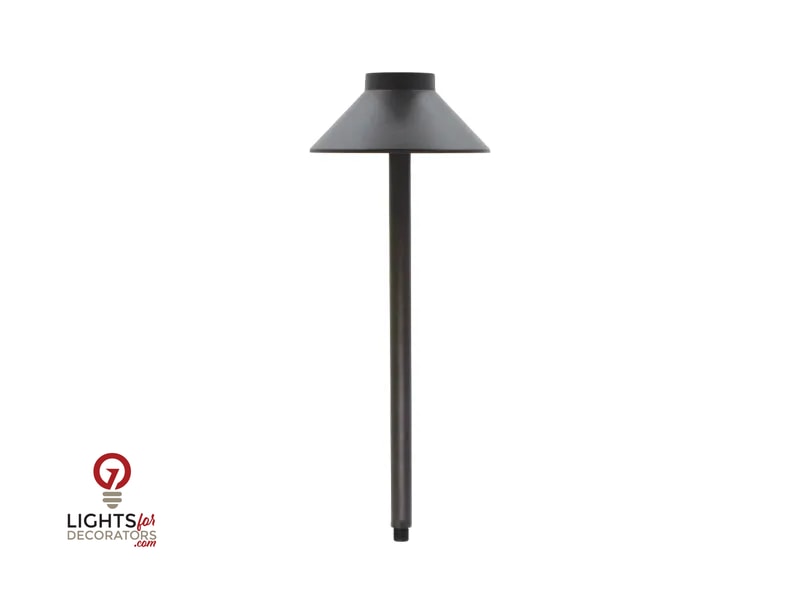 Lumien Integrated LED Flat Top Dome Hat Path / Area Light - Bronze Finished Aluminum (4 Watt, 3000K)