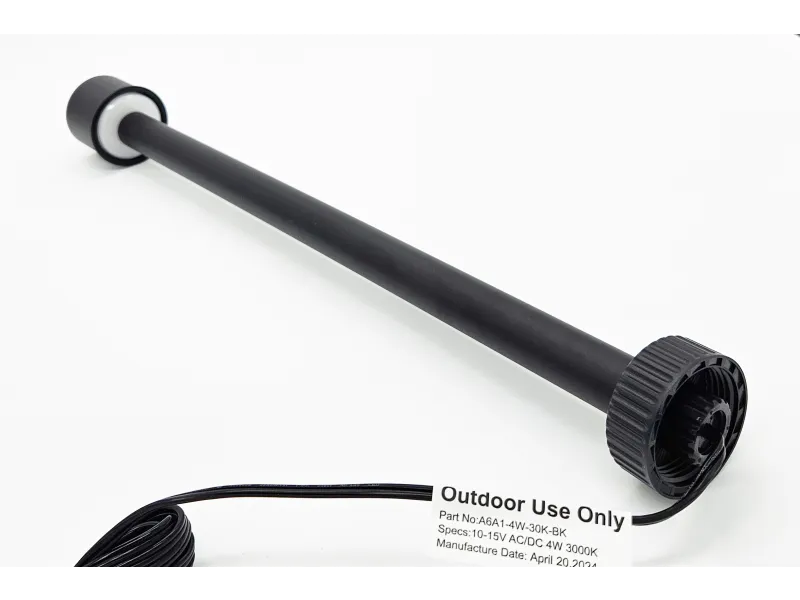 Lumien Modular 16" Riser with Module/ADJ Beam Spread Path / Area Light - Black Aluminum (4 Watt, 3000K)