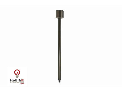 Lumien Modular 16" Riser with Module/ADJ Beam Spread Path / Area Light - Antique Brass (8 Watt, 3000K)
