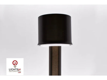 Lumien Pro 16" Riser with Module/ADJ Beam Spread Path Light - Antique Brass (7 Watt, 2700-5700K)