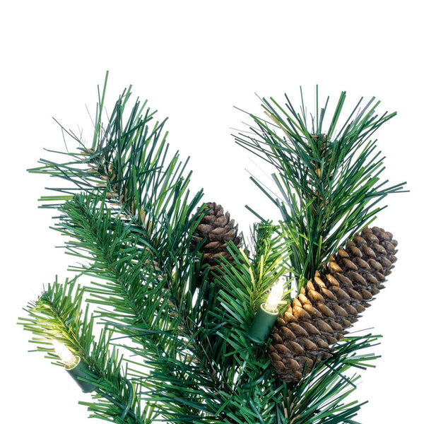 Denali Pine Teardrop - Pre-lit - Warm White Lights