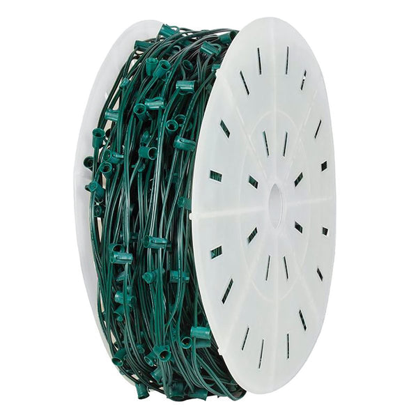 C7 Cord - SPT-1 - 1,000' Reel - 6" Socket Spacing - Green