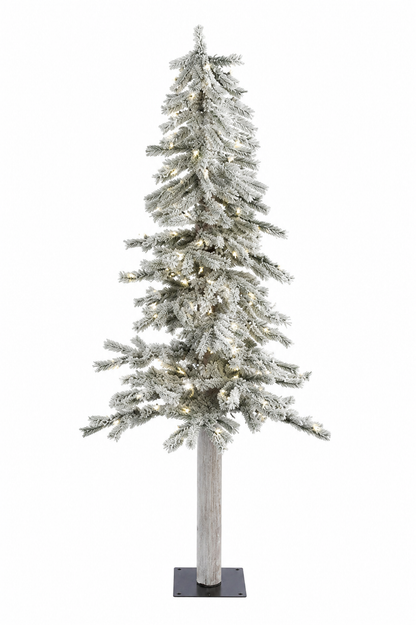 3' Flocked Alpine Accent Tree - Prelit 3' x 21"