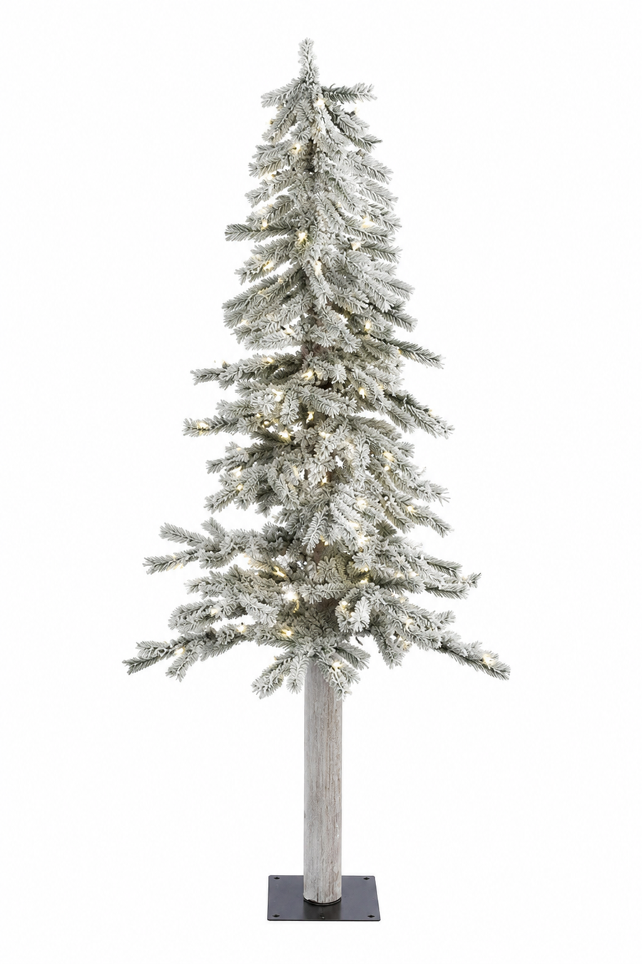 Flocked Alpine Accent Tree - Slim Profile (3' - 6')