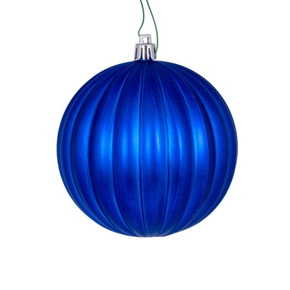 10" Matte Lined Ball Ornament - Set of 6 — view 1