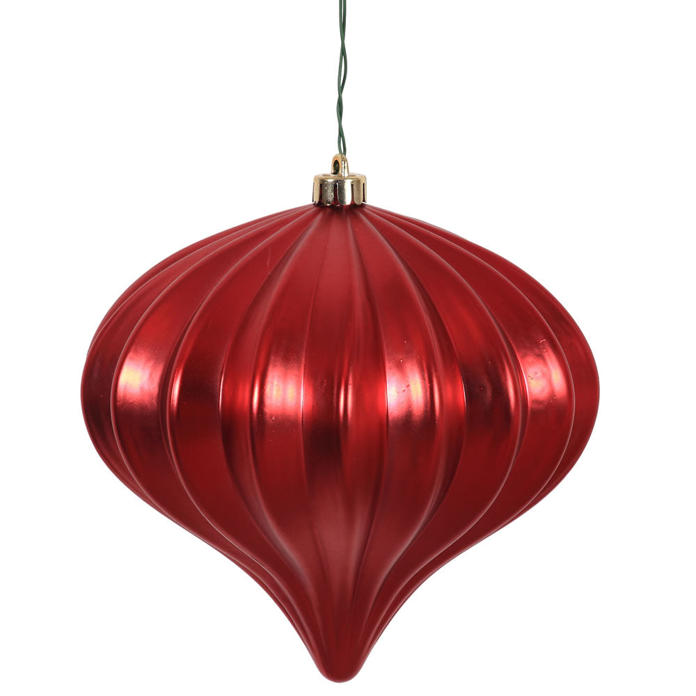 5.7" Shiny Onion  Ornament Drilled  - Single