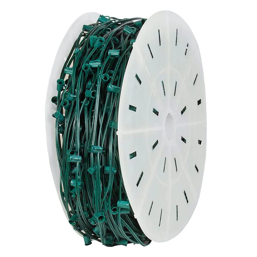 C7 Socket Cord - 1000ft spool - 24" Black