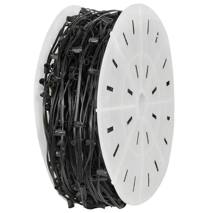 White C9 Socket Wire Roll - SPT1 - 15" Spacing - 500' 15"- 500'- White — view 2