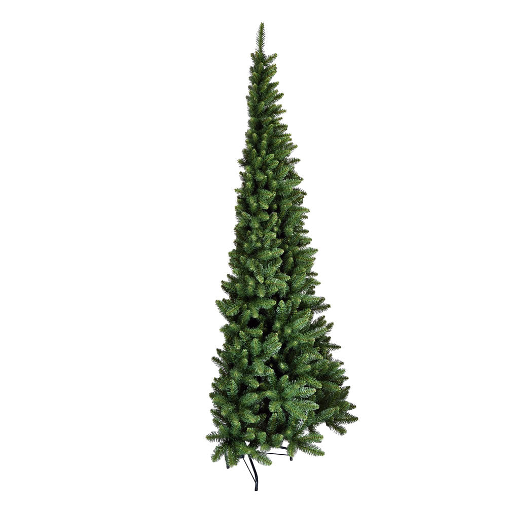 7.5' x 50" Chapel Half Christmas Tree - 450 Warm White LED Lights 7.5' x 50"