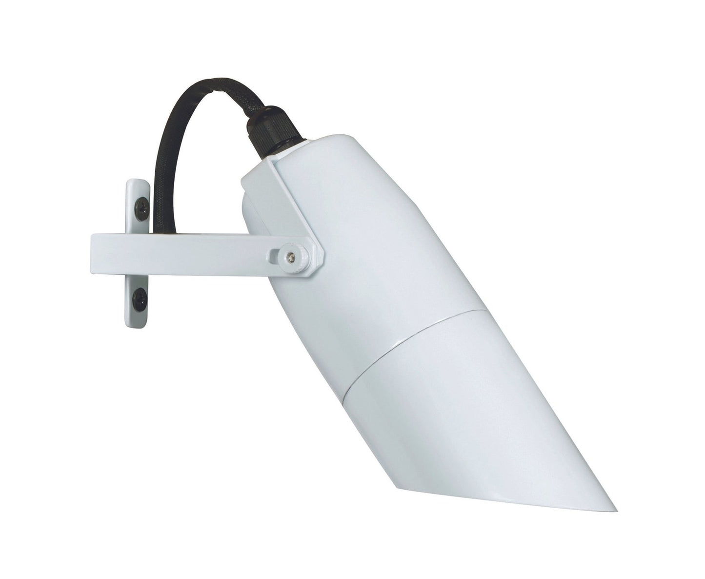 Aluminum Adjustable Down Light, White, No Lamp — view 1