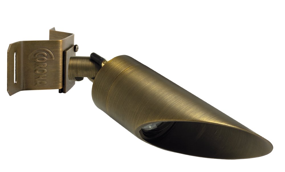 Brass RGB-WW Bluetooth Down Light w/ Round Wall Mounting Bracket, Antique Bronze, 1W-6W LED — view 1