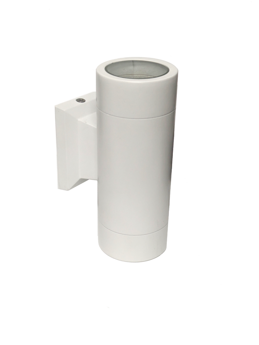 Brass Brass Double Head Sconce, White, No Lamp